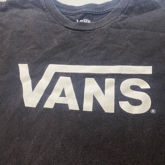 Vans Casual Graphic Short Sleeve T-Shirt Mens Size S Black White - Picture 7 of 7